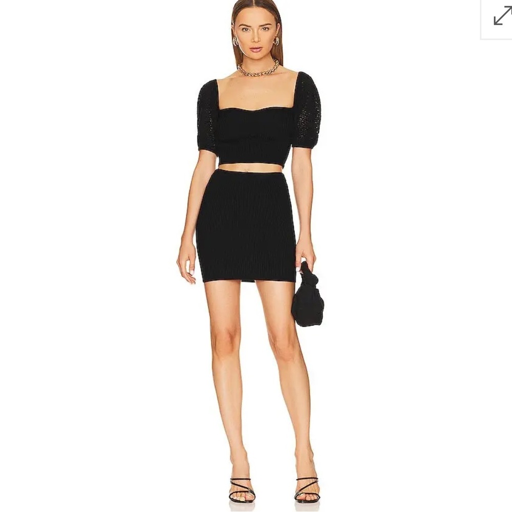 House of Harlow 1960 Black Mini Skirt